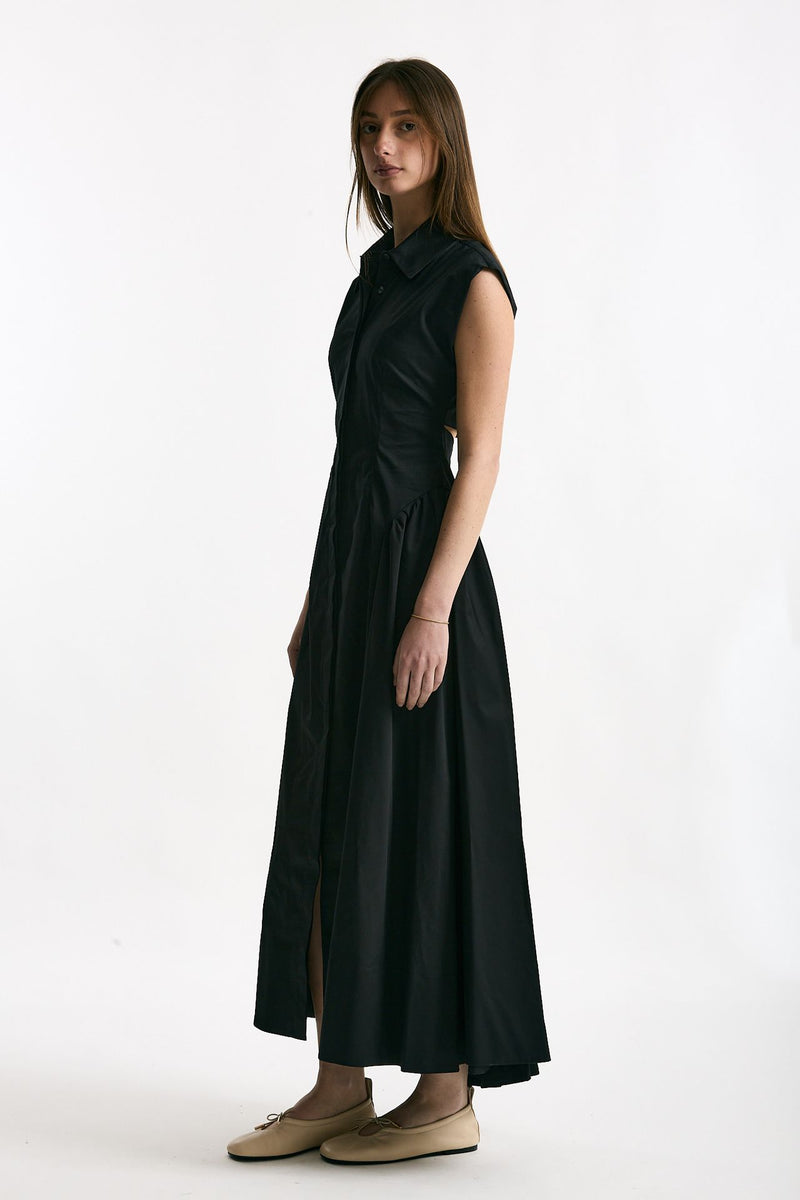 Abito in cotone nero donna ( p - s ) - 2