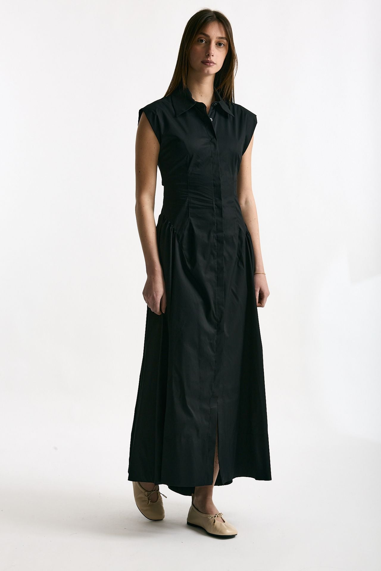 Abito in cotone nero donna ( p - s ) - 1