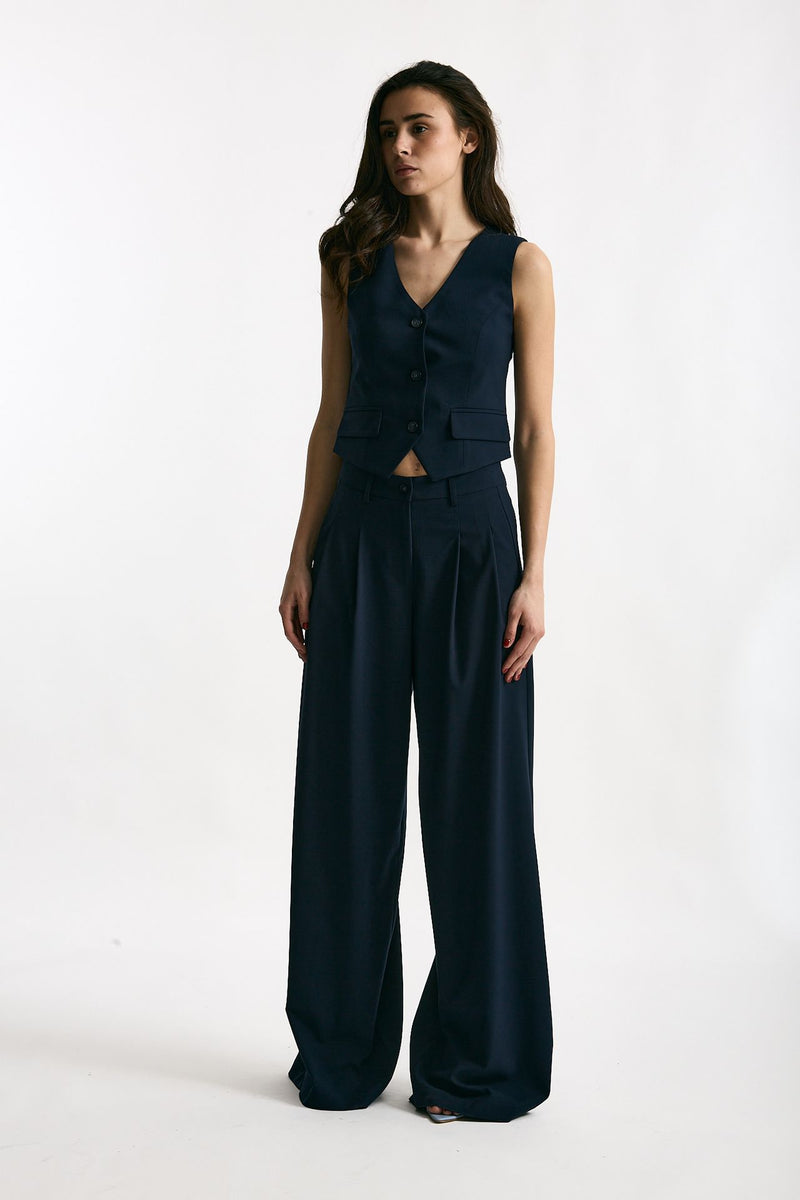 Gilet slim Galles blu donna ( p - s ) - 2