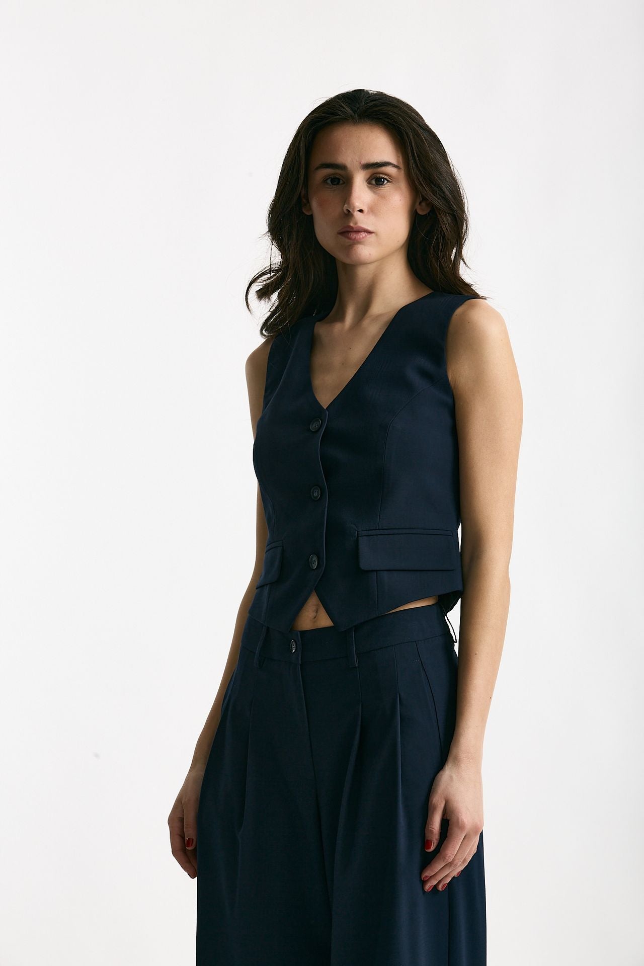 Gilet slim Galles blu donna ( p - s ) - 3