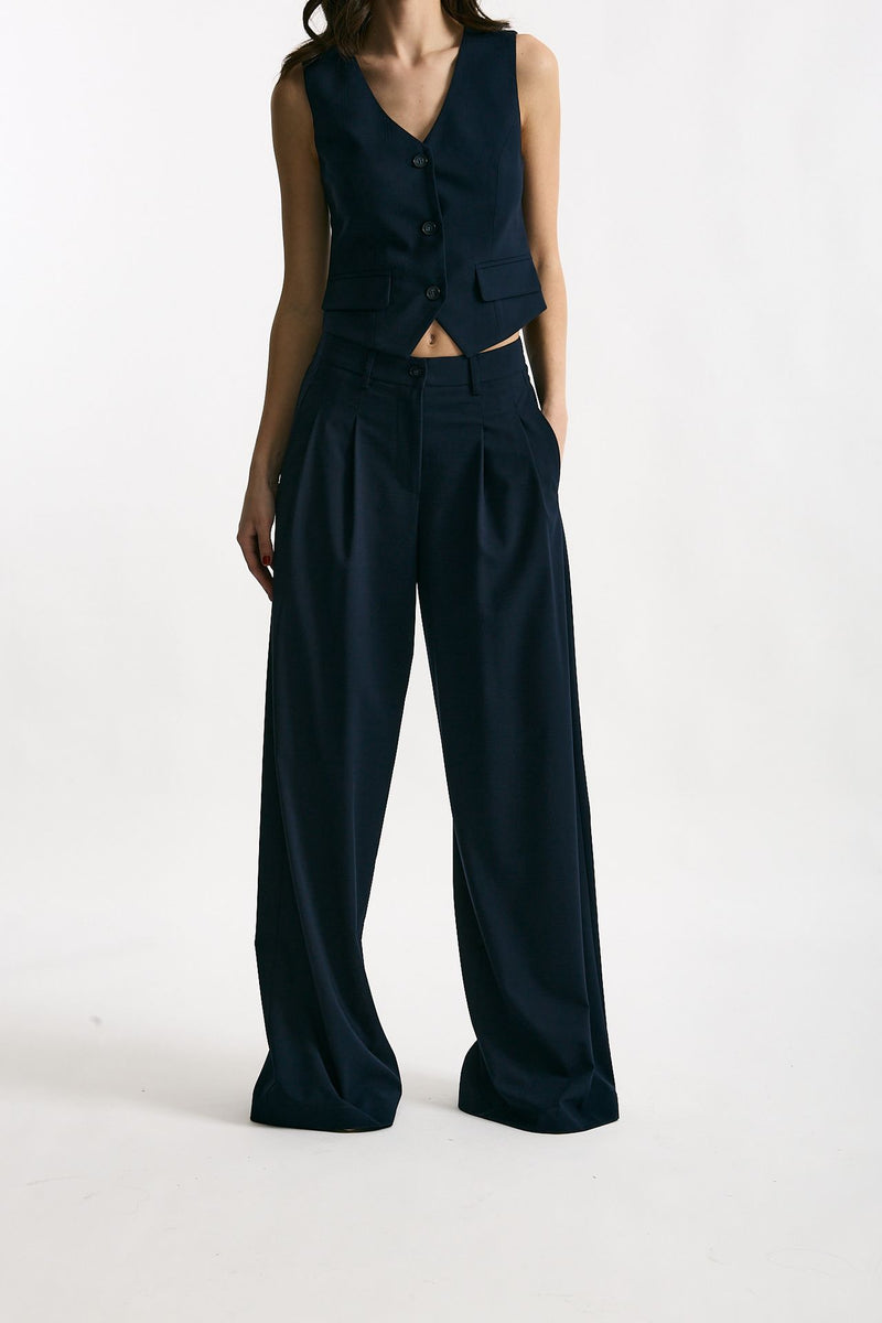 Pantalone pinces Galles blu donna ( p - s ) - 2