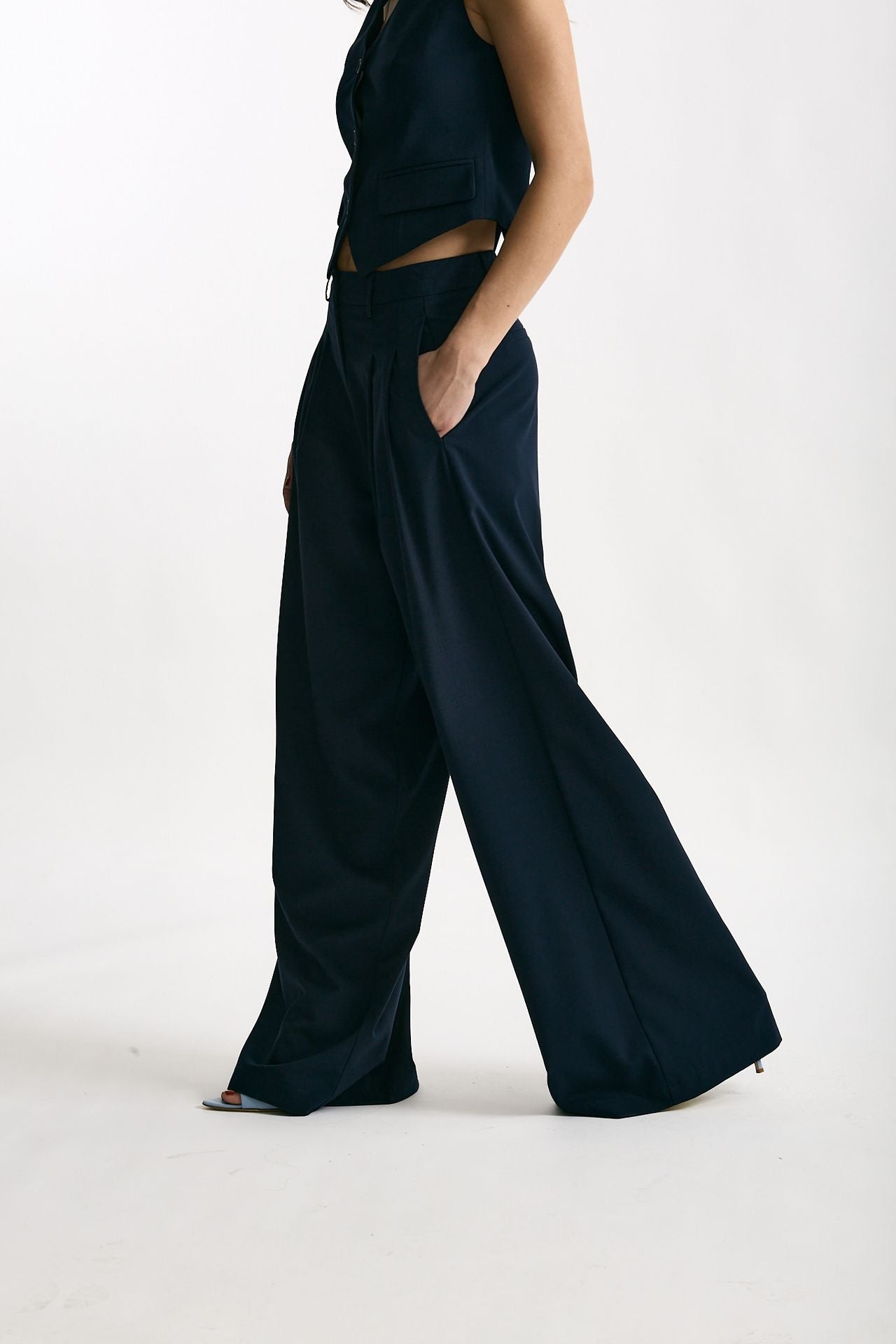 Pantalone pinces Galles blu donna ( p - s ) - 3