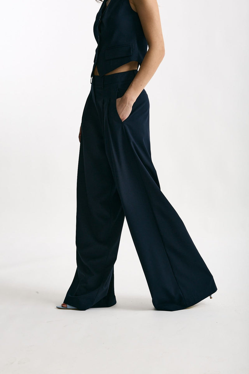 Pantalone pinces Galles blu donna ( p - s ) - 3