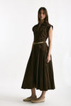 Abito in cotone marrone donna ( p - s ) - 2