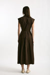 Abito in cotone marrone donna ( p - s ) - 3