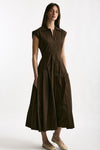 Abito in cotone marrone donna ( p - s ) - 4