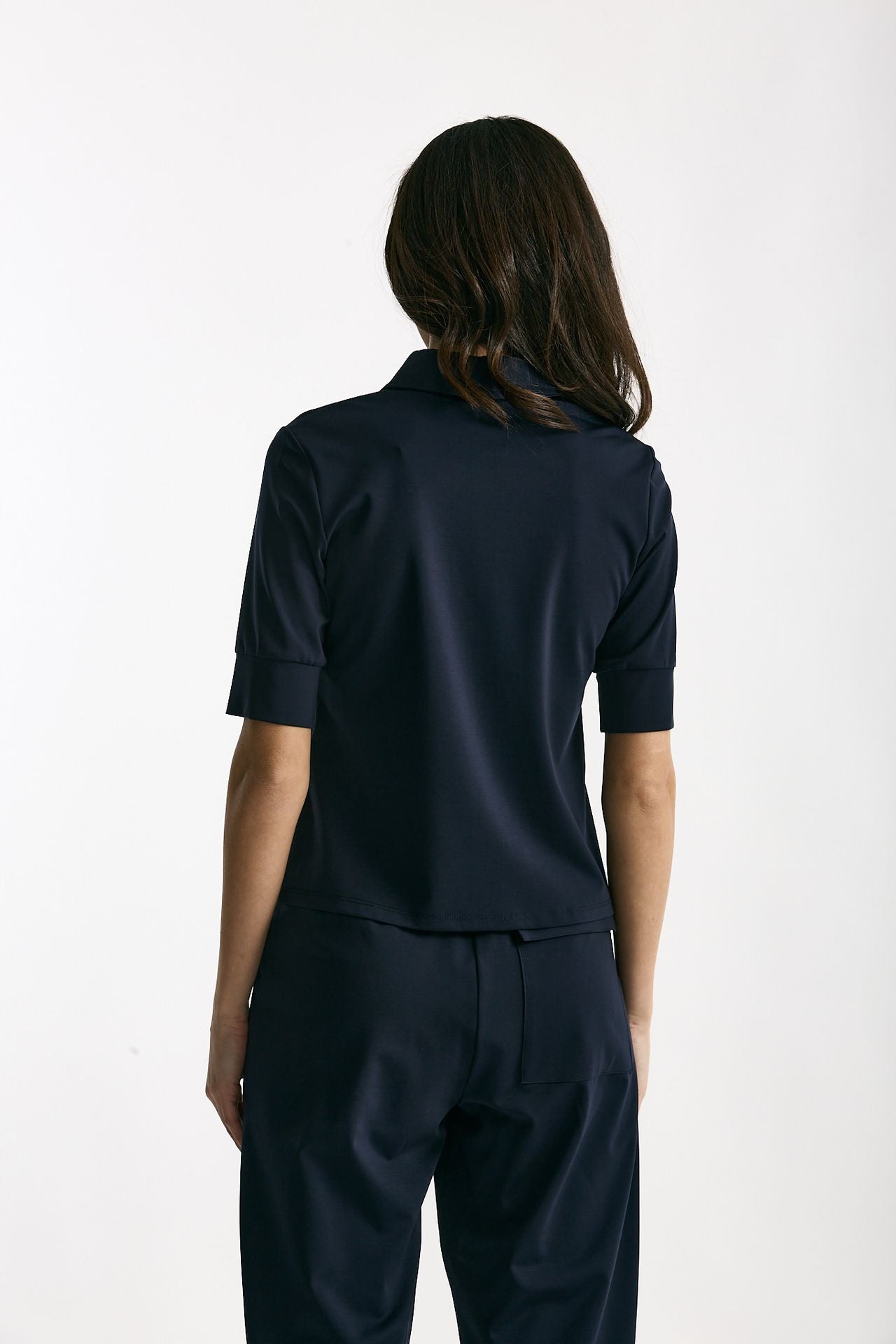 Maglia polo blu donna ( p - s ) - 3