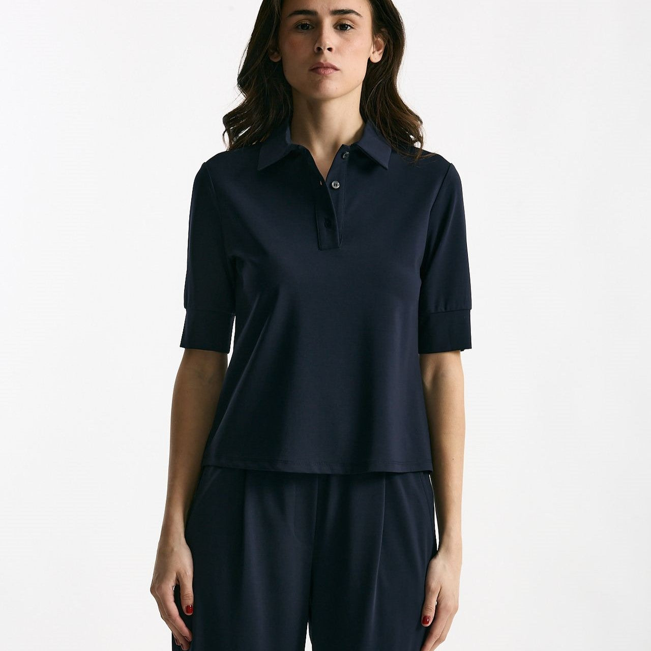 Maglia polo blu donna ( p - s ) - 6