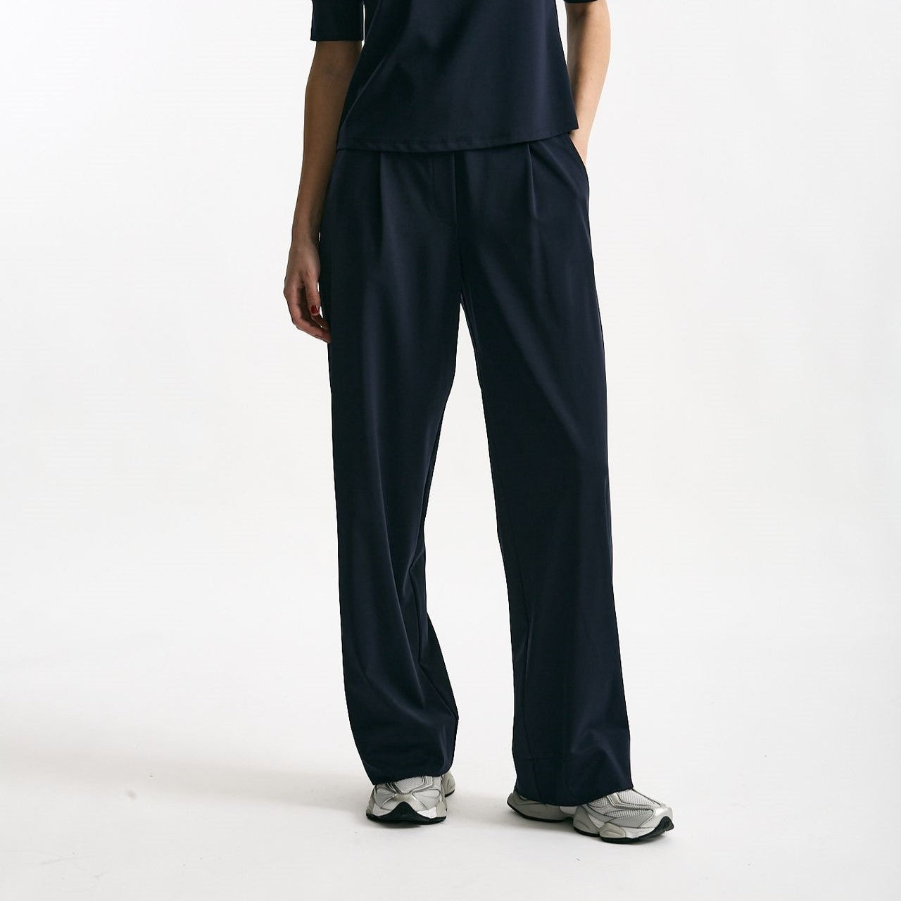Pantalone fluido blu donna ( p - s ) - 1