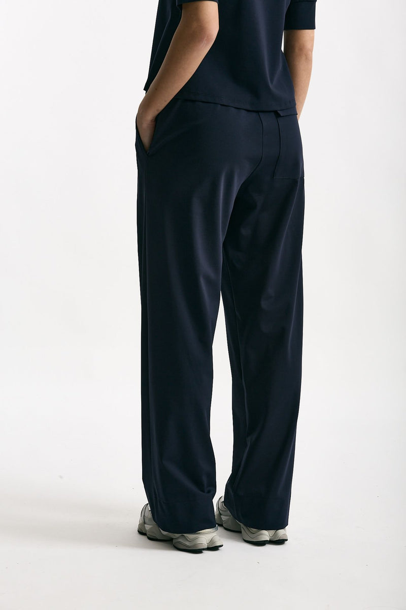 Pantalone fluido blu donna ( p - s ) - 4