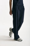 Pantalone fluido blu donna ( p - s ) - 5
