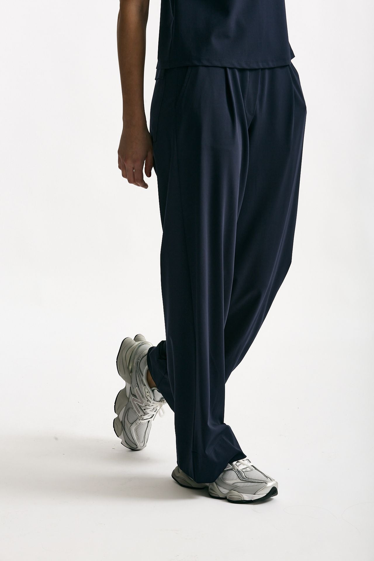 Pantalone fluido blu donna ( p - s ) - 5