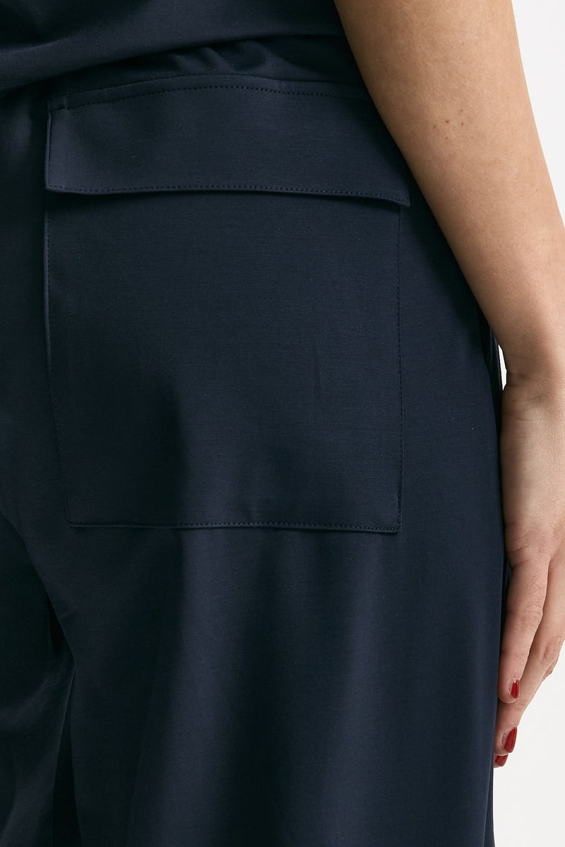 Pantalone fluido blu donna ( p - s ) - 7