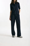 Pantalone fluido blu donna ( p - s ) - 2