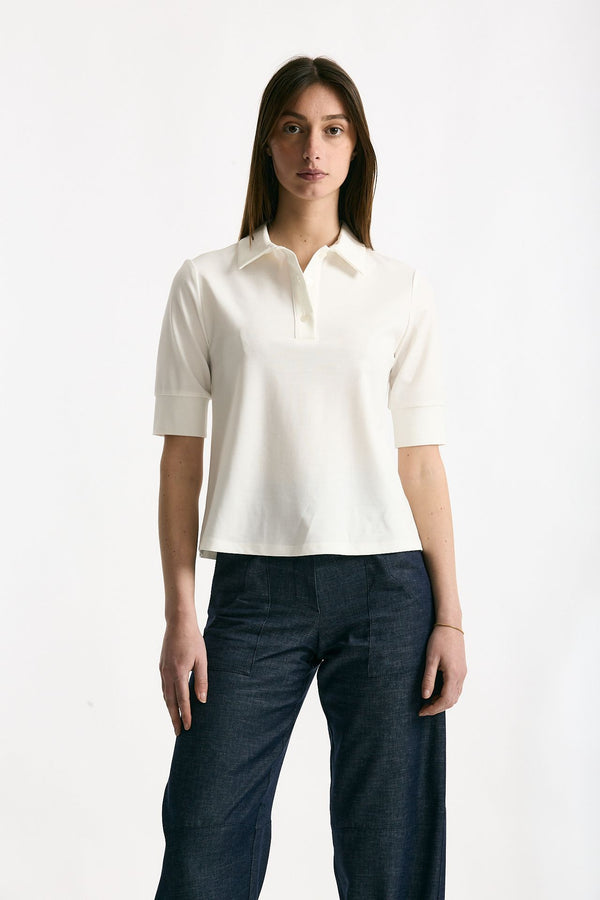 Maglia polo bianca donna ( p - s )