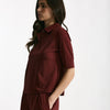 Maglia polo bordeaux donna ( p - s ) - 6