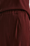Pantalone fluido bordeaux donna ( p - s ) - 6