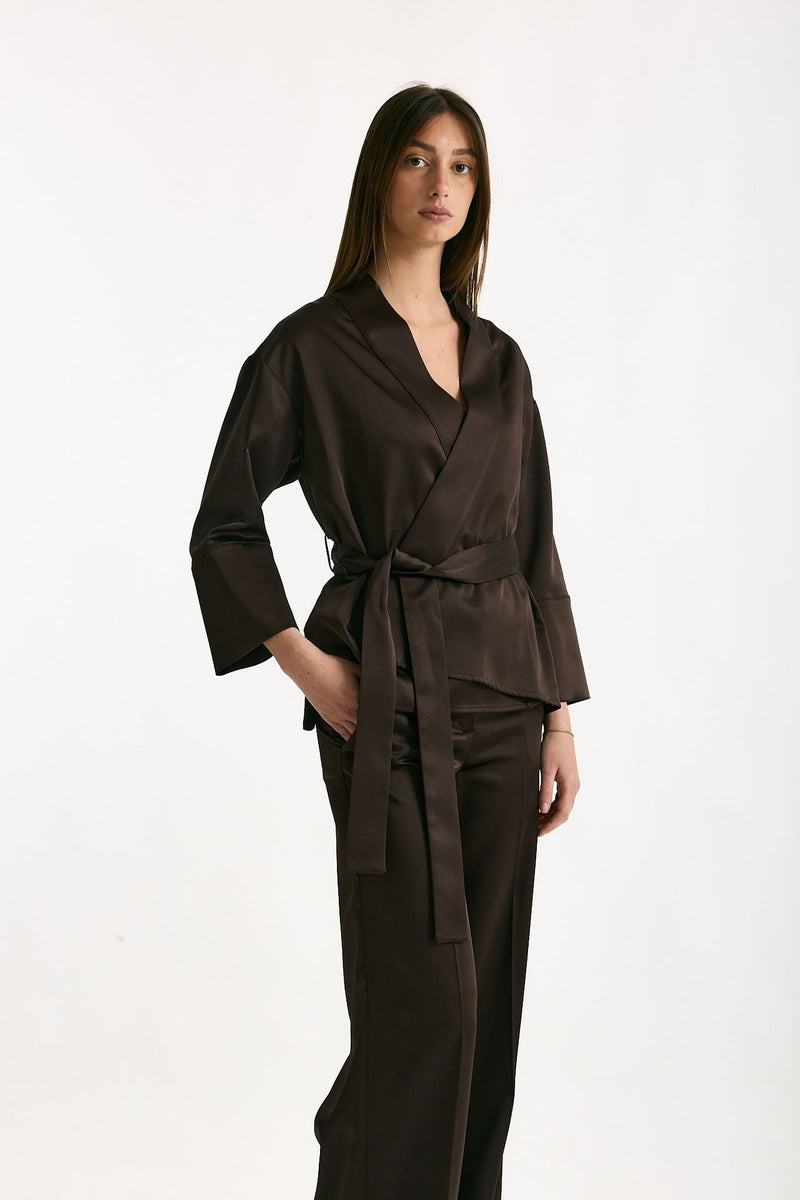 Kimono cioccolato donna ( p - s ) - 5