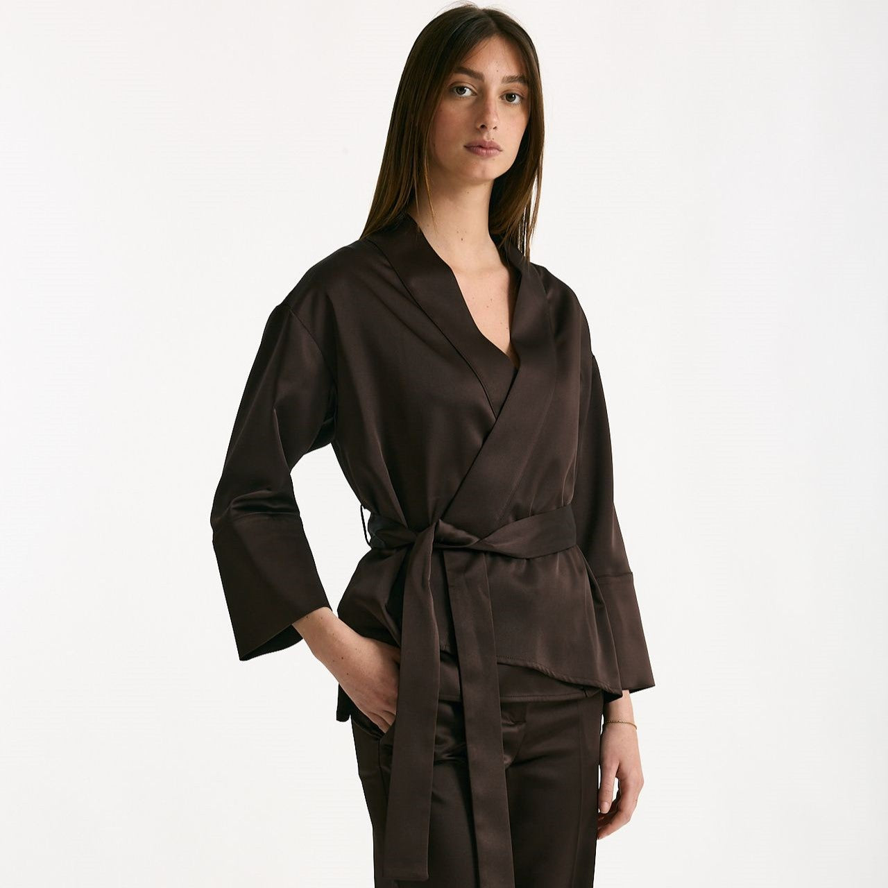 Kimono cioccolato donna ( p - s ) - 7