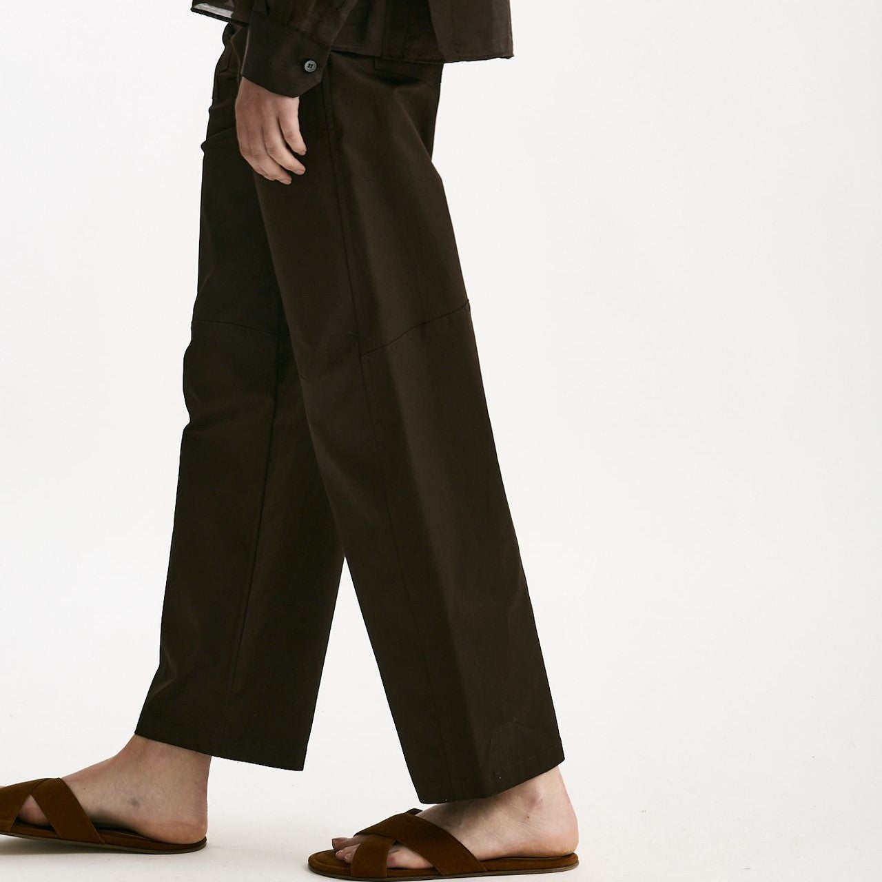 Pantalone in cotone cioccolato donna ( p - s ) - 6