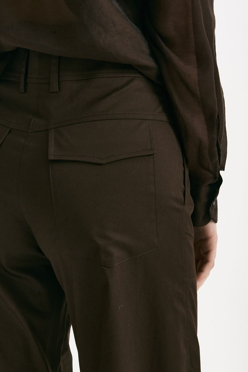 Pantalone in cotone cioccolato donna ( p - s ) - 4