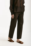 Pantalone in cotone cioccolato donna ( p - s ) - 1