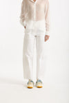 Pantalone in cotone bianco donna ( p - s ) - 1