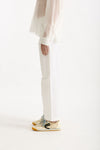 Pantalone in cotone bianco donna ( p - s ) - 2