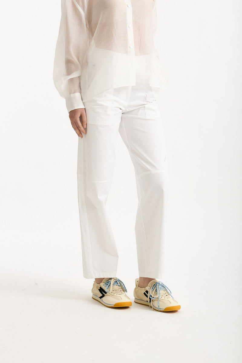 Pantalone in cotone bianco donna ( p - s ) - 4