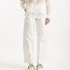 Pantalone in cotone bianco donna ( p - s ) - 7