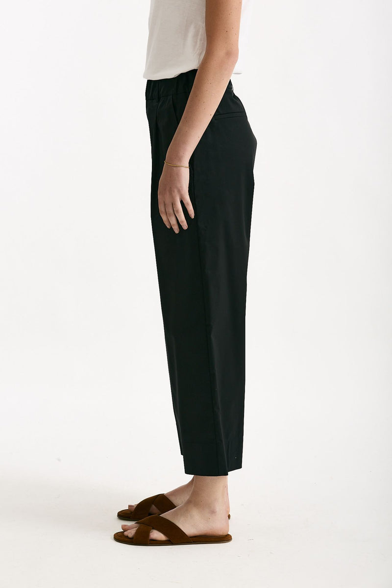 Pantalone in cotone nero donna ( p - s ) - 2