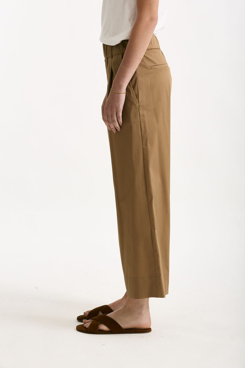 Pantalone in cotone cammello donna ( p - s ) - 3