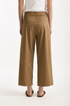 Pantalone in cotone cammello donna ( p - s ) - 4
