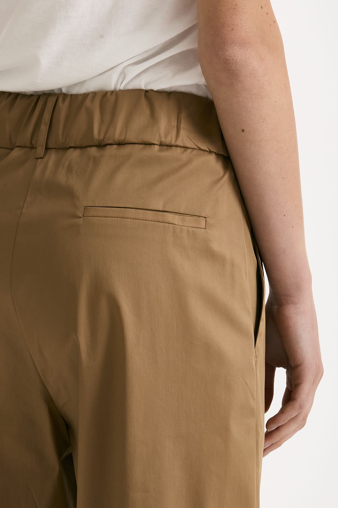 Pantalone in cotone cammello donna ( p - s ) - 6