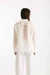 Camicia in mussola bianco donna ( p - s ) - 3