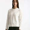 Maglia girocollo in cotone light bianco donna Scaglione - 5