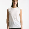 Canotta girocollo in super light cotton bianco donna Scaglione - 4