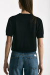 Maglia boxy nero donna Scaglione - 3