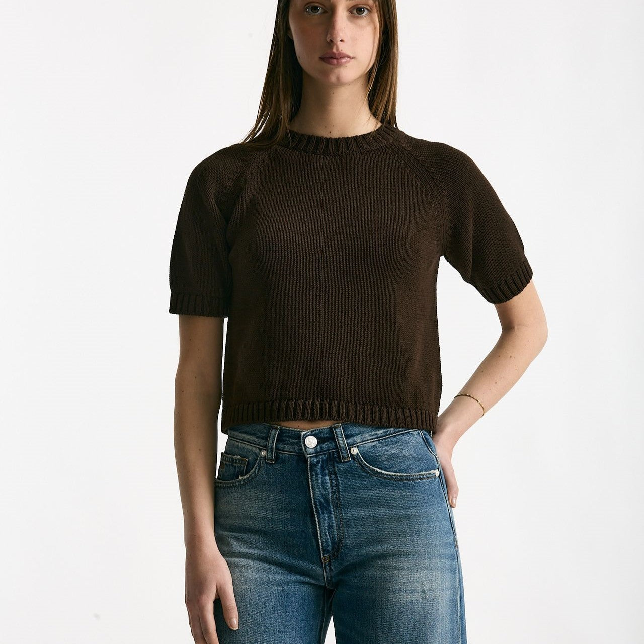 Maglia boxy testa di moro donna Scaglione - 6