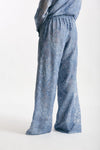 Pantalone in pizzo azzurro donna Ermanno firenze - 4