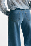 Jeans con applicazioni in pizzo donna Ermanno firenze - 7