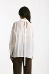 Camicia in ramie bianco donna Ermanno firenze - 3