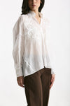 Camicia in ramie bianco donna Ermanno firenze - 1