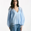 Camicia fluida azzurro cielo donna Ermanno firenze - 7