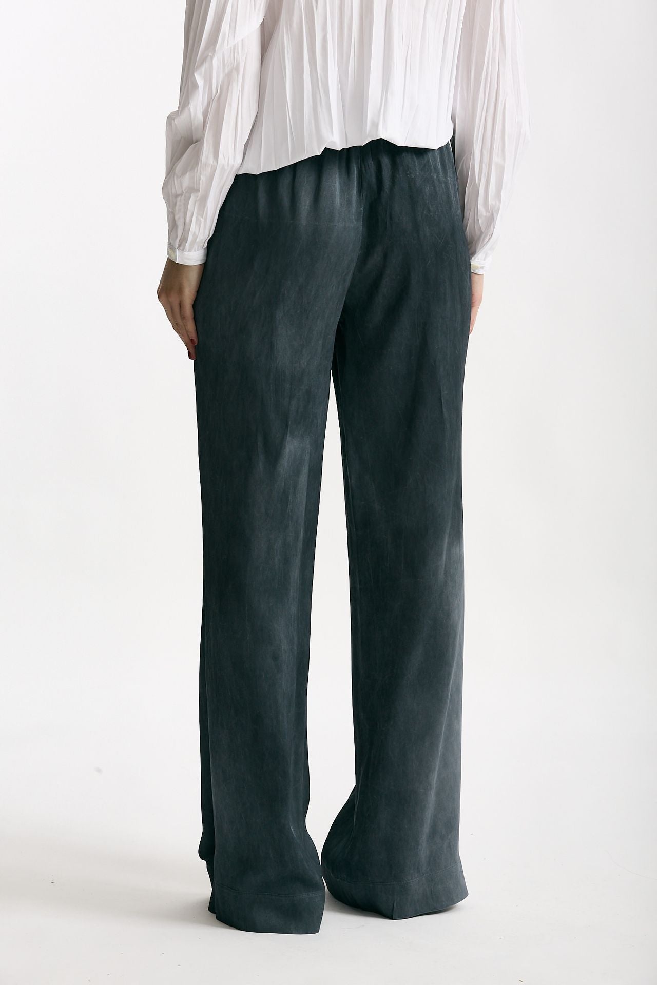 Pantalone fluido grigio lavato donna Seafarer - 2