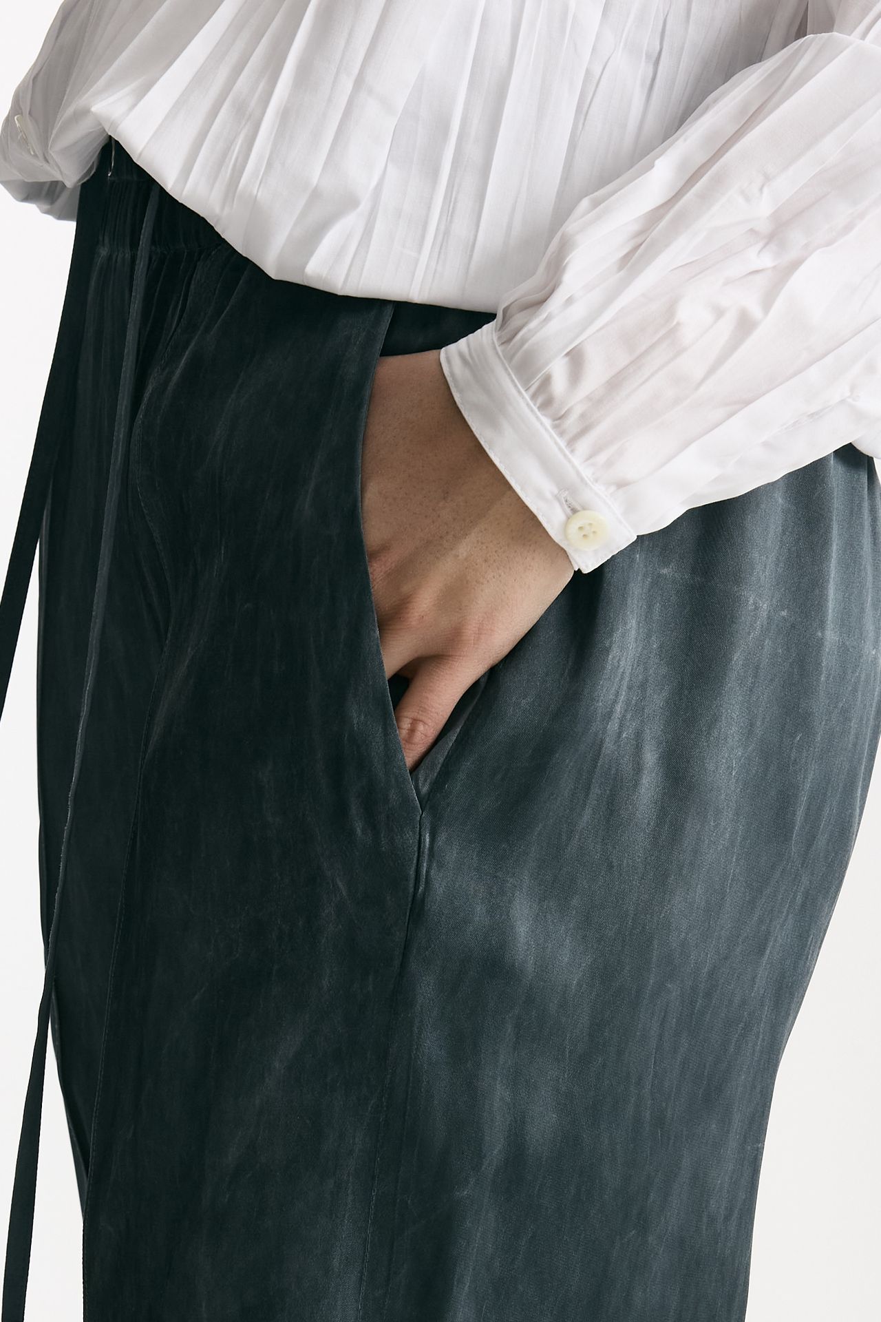 Pantalone fluido grigio lavato donna Seafarer - 4