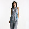 Top in micro-fantasia azzurro donna Seafarer - 7