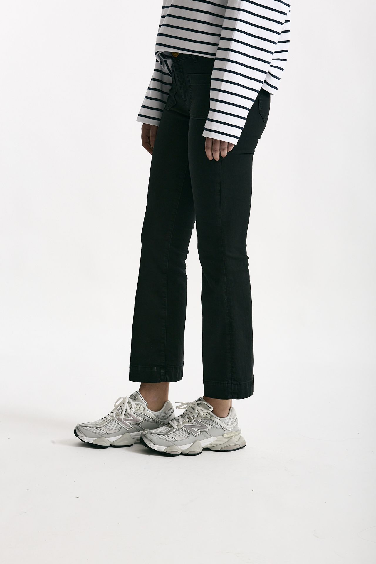 Jeans slim vita regolare nero donna Seafarer - 3