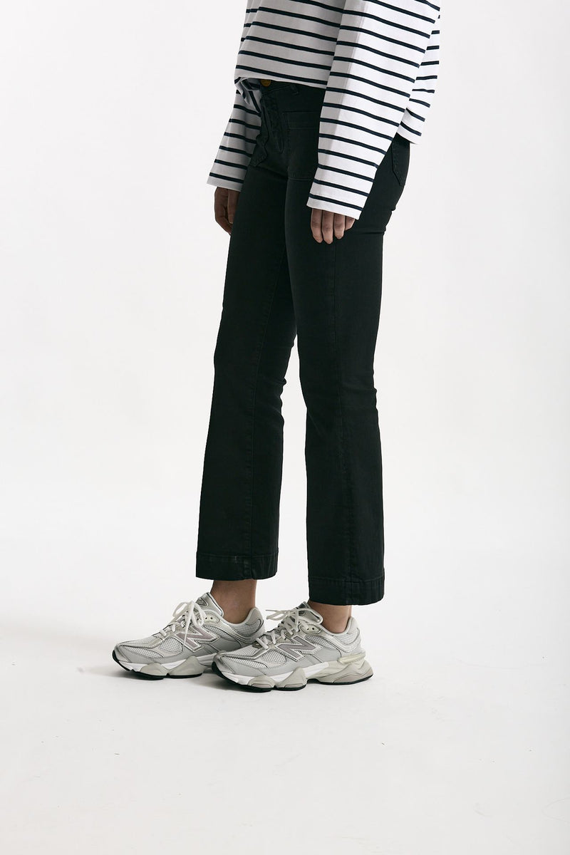 Jeans slim vita regolare nero donna Seafarer - 3