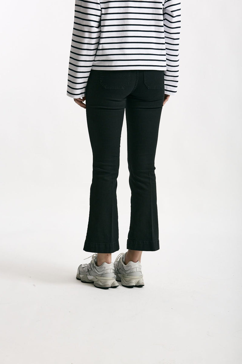 Jeans slim vita regolare nero donna Seafarer - 4